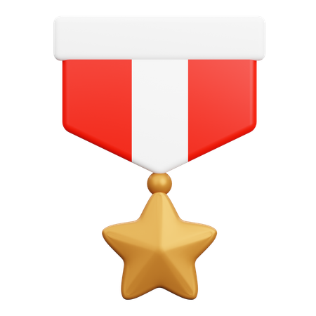 Distintivo de bronze  3D Icon