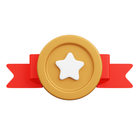 Distintivo de bronze  3D Icon