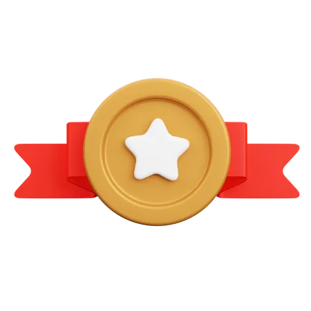 Distintivo de bronze  3D Icon