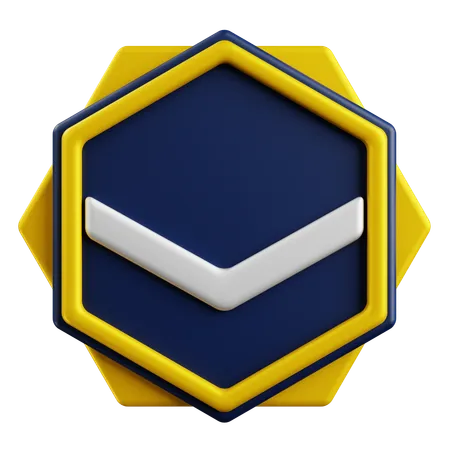 Distintivo de classificação  3D Icon