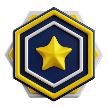 Distintivo de classificação  3D Icon