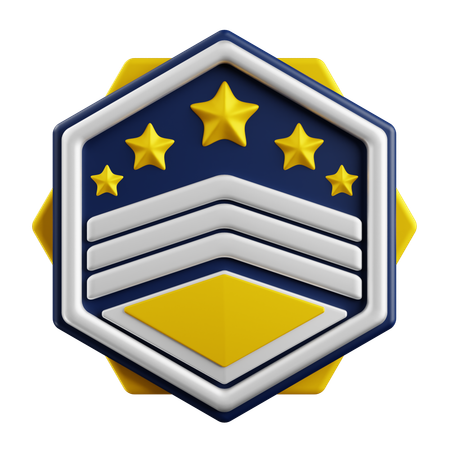 Distintivo de classificação  3D Icon