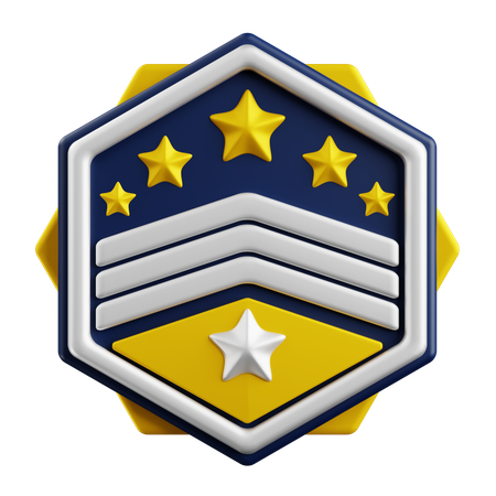 Distintivo de classificação  3D Icon