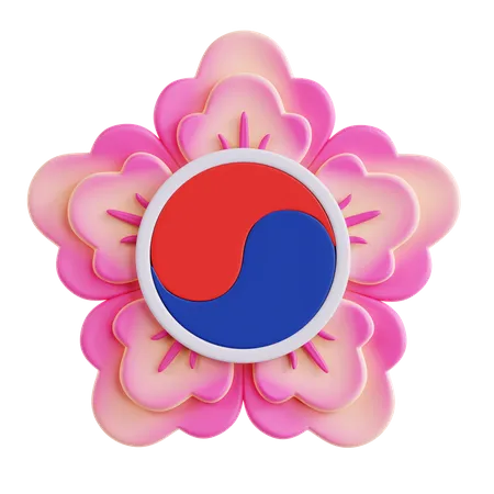 Emblema de corea del sur  3D Icon