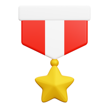 Distintivo de Ouro  3D Icon