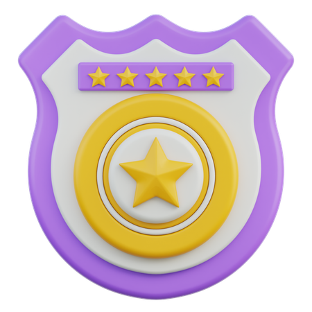 Distintivo de xerife  3D Icon