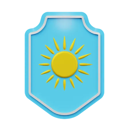 Emblema del castillo del sol  3D Icon