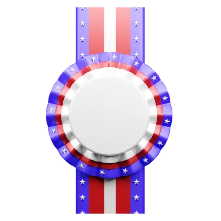 Distintivo dos EUA  3D Icon
