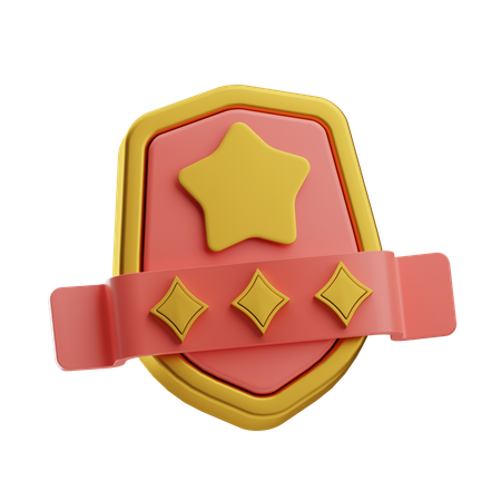 Distintivo de escudo  3D Icon