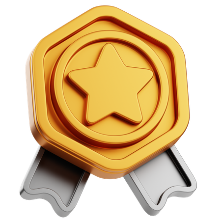 Distintivo de estrela  3D Icon