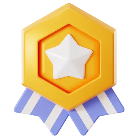 Distintivo de estrela  3D Icon