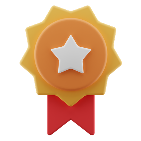 Distintivo de estrela  3D Icon