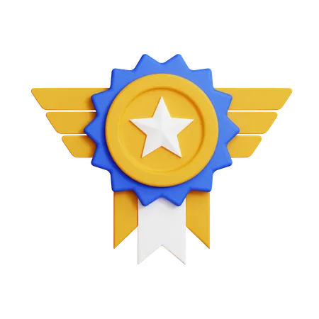 Distintivo de estrela  3D Icon