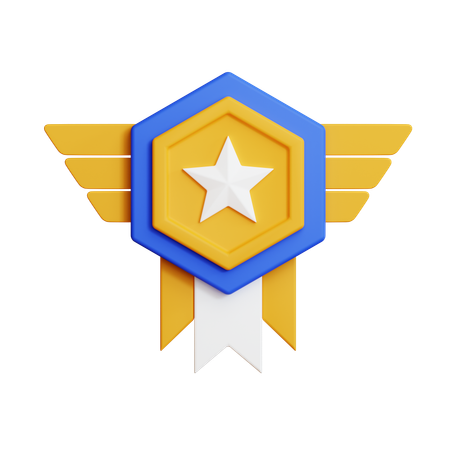 Distintivo de estrela  3D Icon