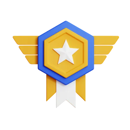 Distintivo de estrela  3D Icon