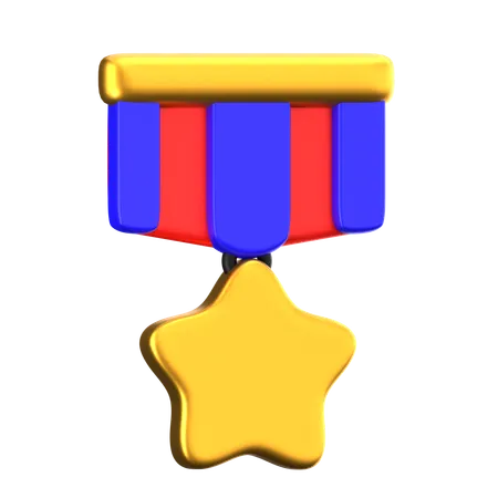 Distintivo de estrela  3D Icon