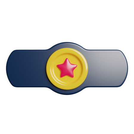 Distintivo de estrela  3D Icon