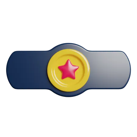 Distintivo de estrela  3D Icon