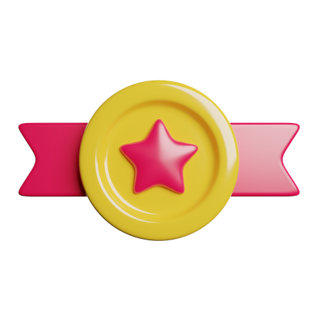 Distintivo de estrela  3D Icon