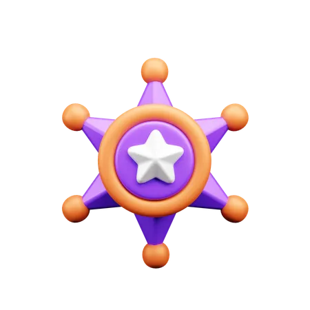 Distintivo de estrela  3D Icon