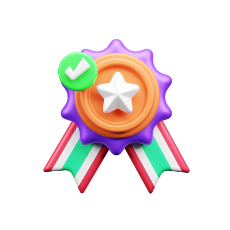 Distintivo de estrela  3D Icon