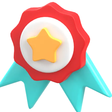 Distintivo de estrela  3D Icon