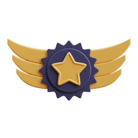 Distintivo de estrela  3D Icon