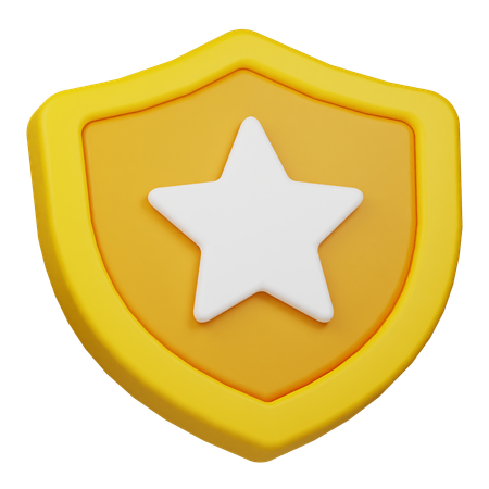 Distintivo de estrela  3D Icon