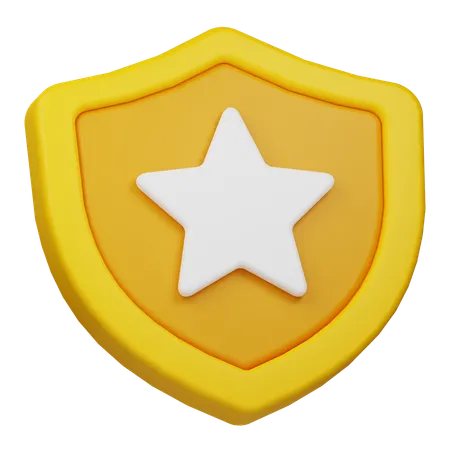 Distintivo de estrela  3D Icon