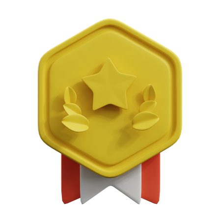 Distintivo de estrela  3D Icon