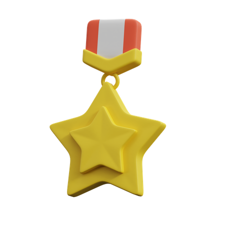 Distintivo de estrela  3D Icon