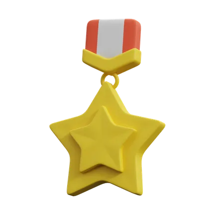 Distintivo de estrela  3D Icon