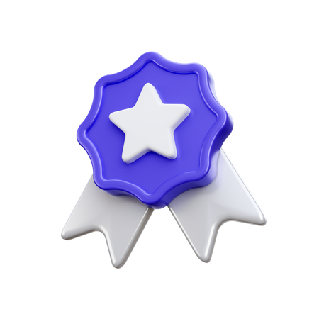 Distintivo de estrela  3D Icon