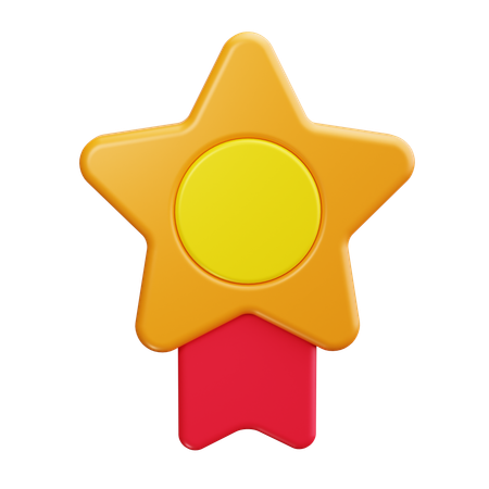 Distintivo de estrela  3D Icon