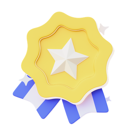 Distintivo de estrela  3D Icon