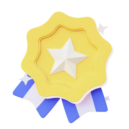 Distintivo de estrela  3D Icon