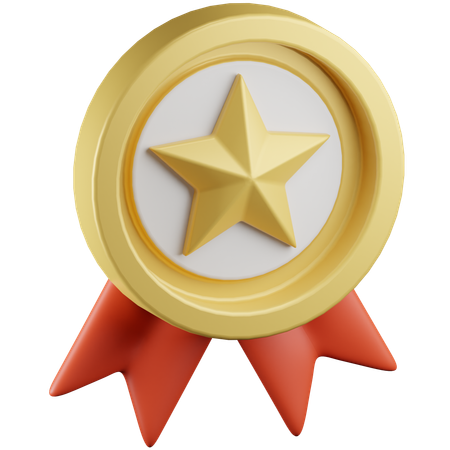 Distintivo de estrela  3D Icon