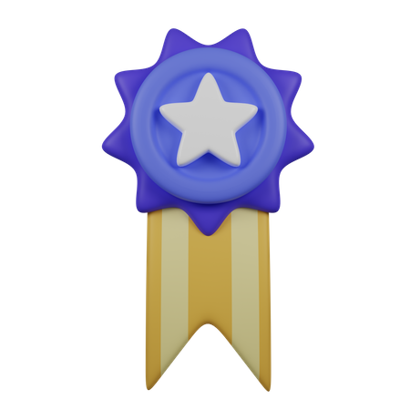 Distintivo de estrela  3D Icon