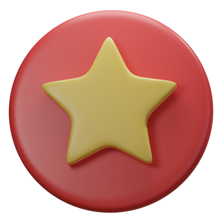 Distintivo de estrela  3D Illustration