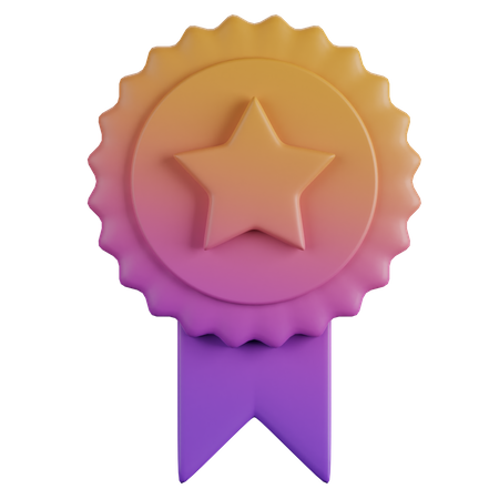 Distintivo de estrela  3D Icon