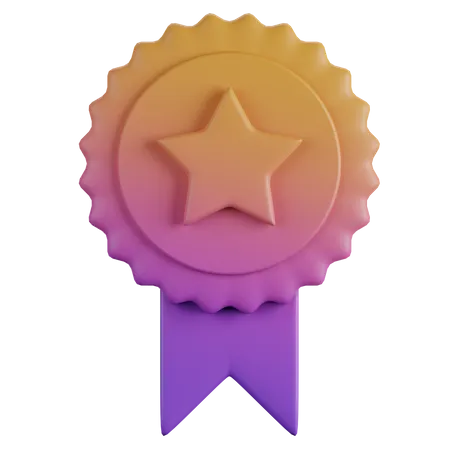 Distintivo de estrela  3D Icon