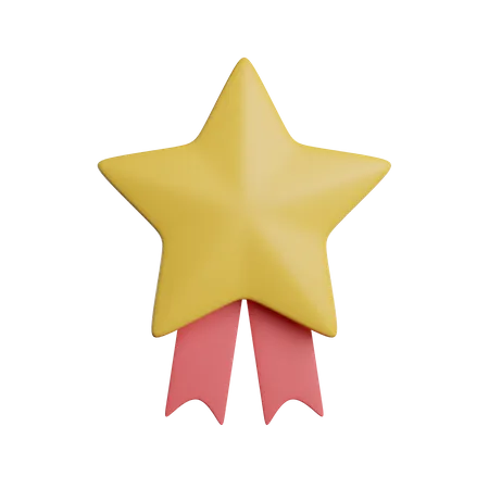 Recompensas Da Medalha Estrela Do Distintivo 3D Icon
