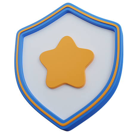 Distintivo de estrela  3D Icon