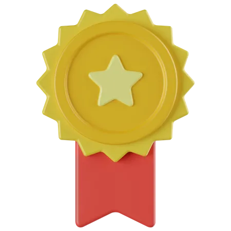 Distintivo de estrela  3D Icon