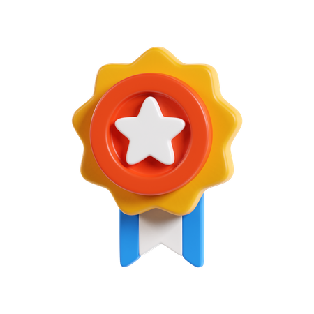 Distintivo de estrela  3D Icon