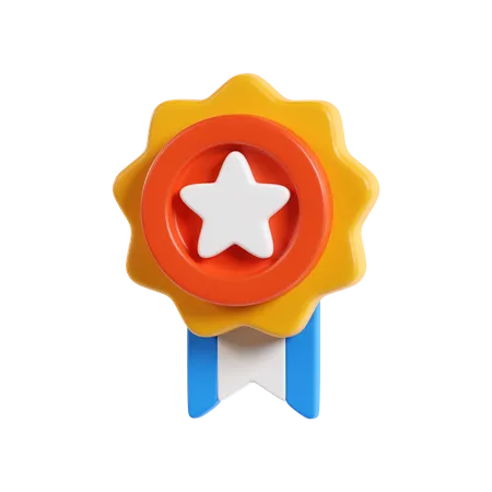 Distintivo de estrela  3D Icon