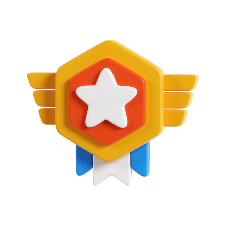 Distintivo de estrela  3D Icon