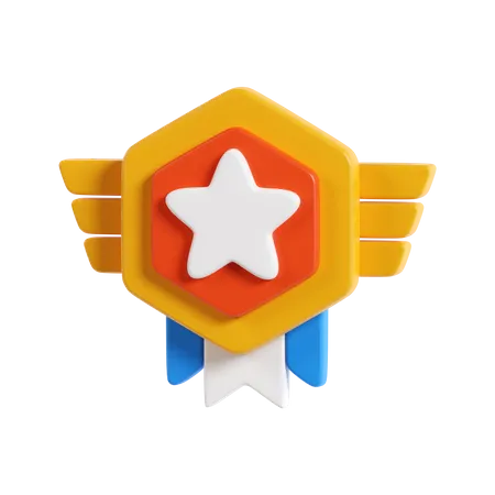 Distintivo de estrela  3D Icon