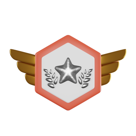 Distintivo de estrela  3D Icon