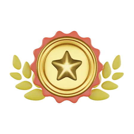 Distintivo de estrela  3D Icon